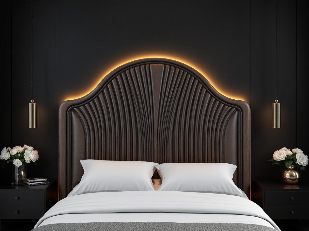 Designer bed headboard